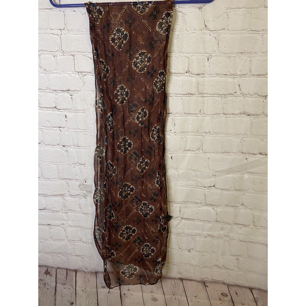 Women Wrap Multi Colored Craft Fabric 9x60 Scarf‎